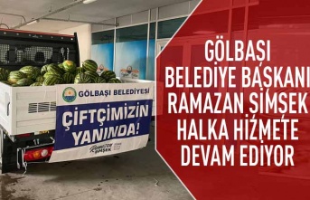 Gölbaşı Belediyesi Hem Çiftçiye Hem Vatandaşa Yardımlarına Devam Ediyor…