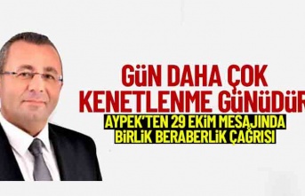 Faruk Aypek’ten Cumhuriyet Bayramı mesajı