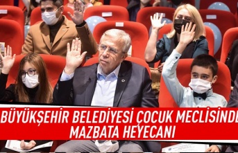 Büyükşehir belediyesi çocuk meclisinde mazbata heyecanı