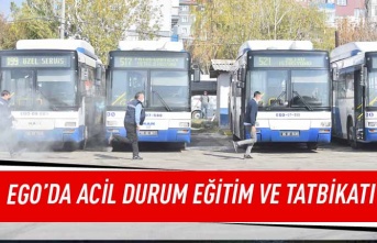 EGO'da acil durum eğitim ve tatbikatı