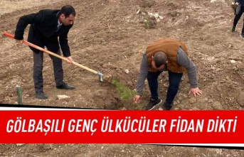 Gölbaşı Ülkü Ocaklarından fidan dikim etkinliği