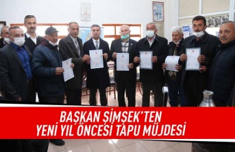 İmar planı biten mahalleliler tapuları ile buluşturuldu