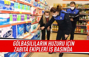 Gölbaşı zabıtası yeni yıl öncesi vatandaş için denetimde