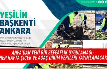 ANFA'dan yeni bir şeffaflık uygulaması: her hafta çiçek ve ağaç dikimi verileri yayımlanacak