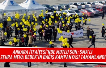 Ankara itfaiyesi'nde mutlu son: SMA'lı Zehra Meva bebek'in bağış kampanyası tamamlandı