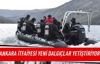 Ankara itfaiyesi yeni dalgıçlar yetiştiriyor