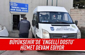 Büyükşehir'de 'Engelli Dostu' hizmet devam ediyor