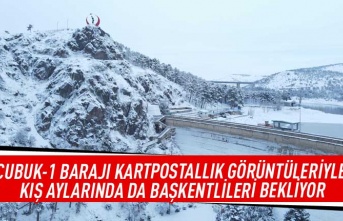 Çubuk-1 barajı kartpostallık görüntüleriyle kış aylarında da başkentlileri bekliyor