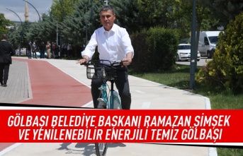 Gölbaşı belediye başkanı Ramazan Şimşek ve yenilenebilir enerjili temiz Gölbaşı