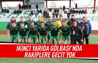 İkinci yarıda Gölbaşı'nda rakiplere geçit yok