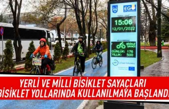 Yerli ve Milli bisiklet sayaçları bisiklet yollarında kullanılmaya başlandı