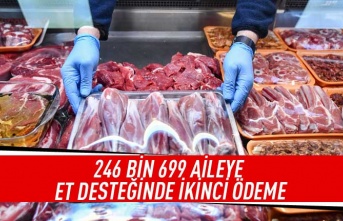 246 bin 699 aileye et desteğinde ikinci ödeme