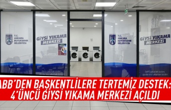 ABB'den Başkentlilere tertemiz destek: 4'üncü giysi yıkama yeri açıldı