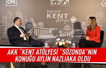 AKK "Kent Atölyesi "SÖZONDA"nın konuğu Aylin Nazlıaka oldu