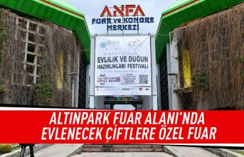 Altınpark fuar alanı'nda evlenecek çiftlere özel fuar