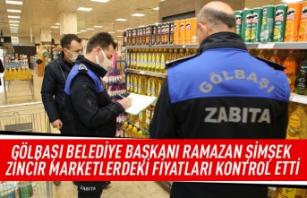 Gölbaşı Belediye Başkanı Ramazan Şimşek KDV İndirimi Sonrası Fiyat Denetimi