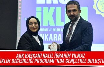 AKK başkanı Halil İbrahim Yılmaz "İklim Değişikliği Programı"nda gençlerle buluştu