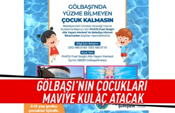 Gölbaşı Belediyesi çocukları yüzme kursu ile buluşturuyor…