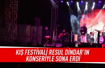 Kış festivali Resul Dindar'ın konseriyle sona erdi
