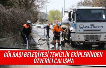 Gölbaşı sokakları bayramda da tertemiz olacak