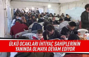 Ülkü Ocakları ihtiyaç sahiplerini yanında olmaya devam ediyor