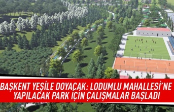 Başkent yeşile doyacak: Lodumlu mahallesi'ne yapılacak park  için çalışmalar başladı