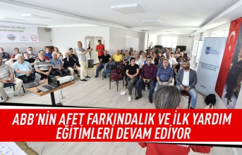 ABB'nin afet farkındalık ve ilk yardım eğitimleri devam ediyor