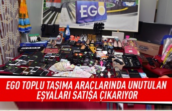 EGO toplu taşıma araçlarında unutulan eşyaları satışa çıkarıyor