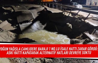 Yoğun yağışla Çamlıdere barajı 1 no.lu isale hattı zarar gördü: ASKİ hattı kapatarak alternatif hatlar devreye soktu