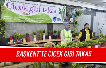 Başkent'te çiçek gibi takas