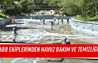 ABB ekiplerinden havuz bakım ve temizliği