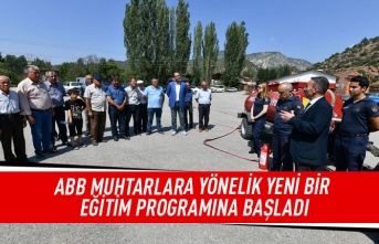 ABB muhtarlara yönelik yeni bir eğitim programına başladı