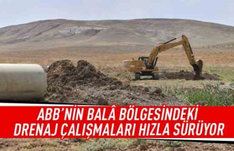 ABB'nin Bala bölgesindeki drenaj çalışmaları hızla sürüyor