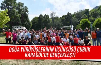 Doğa yürüyüşlerinin üçüncüsü Çubuk Karagöl'de gerçekleşti