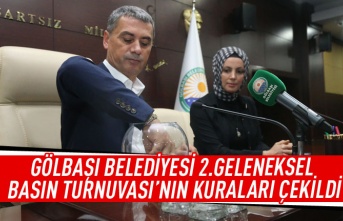 Gölbaşı Belediyesi 2. geleneksel basın turnuvası'nın  kuraları çekildi