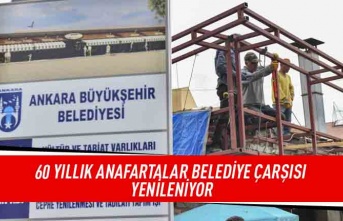 60 yıllık Anafartalar Belediye Çarşısı yenileniyor