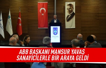 ABB başkanı Mansur Yavaş sanayicilerle bir araya geldi