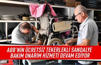 ABB'nin ücretsiz tekerlekli sandalye bakım onarım hizmeti devam ediyor