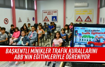 Başkentli minikler trafik kurallarını ABB'nin eğitimleriyle öğreniyor