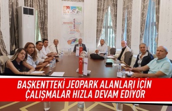 Başkentteki Jeopark alanları için çalışmalar hızla devam ediyor