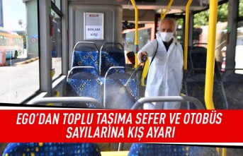 EGO'dan toplu taşıma sefer ve otobüs sayılarına kış ayarı