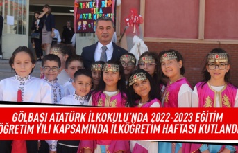 Gölbaşı Atatürk İlkokulu'nda 2022-2023 eğitim öğretim yılı kapsamında ilköğretim haftası kutlandı