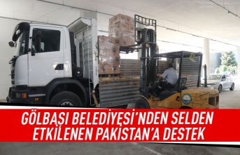 Gölbaşı Belediyesi'nden selden etkilenen Pakistan'a destek