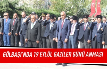 Gölbaşı'nda 19 eylül gaziler günü anması