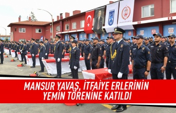 Mansur Yavaş, itfaiye erlerinin yemin törenine katılıdı