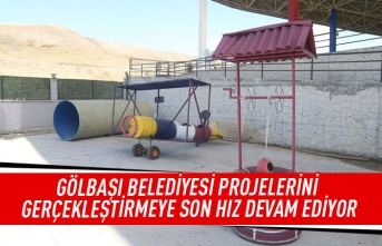 Gölbaşı Belediyesi projelerini gerçekleştirmeye son hız devam ediyor