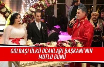 Gölbaşı Ülkü Ocakları Başkanı'nın mutlu günü