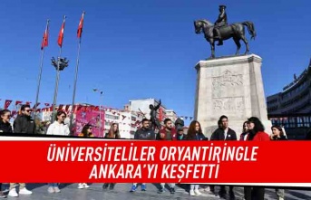 Üniversiteliler Oryantiringle Ankara'yı keşfetti