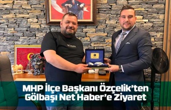 MHP İlçe Başkanı Özçelikten Gölbaşı Net Habere Ziyaret