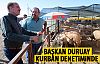 Başkan Duruay kurban pazarında